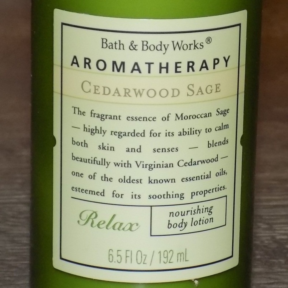 Bath & Body Works Cedarwood Sage Body Lotion 6.5oz Aromatherapy - Picture 3 of 8